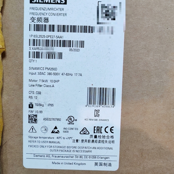 【议价】#PLC 6SL3525-0PE27-5AA1,议价~