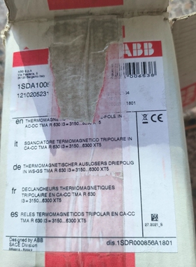 【议价】ABB断路器630A模块1SDA100577R1