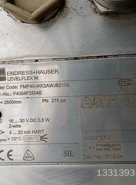 E+H雷达液位计FMP40-lKK2AWJB213A议价也可维修