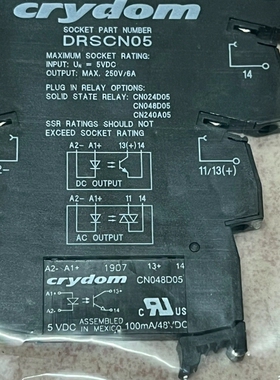 快达固态继电器CN048D05.  DRSCN05【议价】