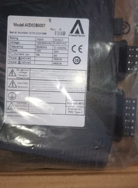 AheadTechs-AED02B0007伺服驱动器，全新需