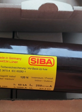额定电压：3KV/7.2KV西霸高压熔断器3000213 6
