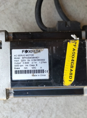 议价台湾 FOXNUM伺服电机BPFA004GBA8D1  22