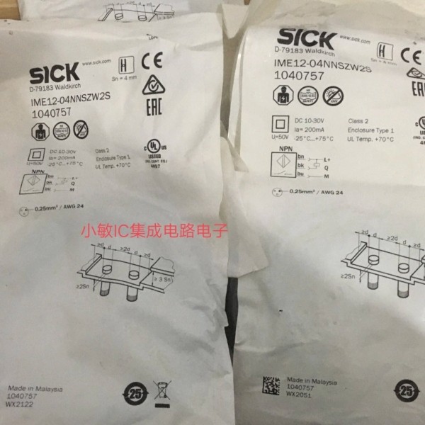 SICK西克接近开关IME12-08NNSZW2S04BPSZCOS18-12NPSZW2K