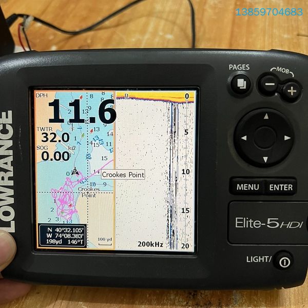 劳伦斯探鱼器LOWRANCE EIite-5 HDI英文