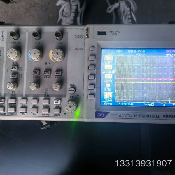 一台Tektronix TDS1002B-SC示波器,双通议价也可维修