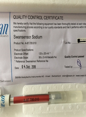 瑞士 SWAN 斯旺 电极 A-87.720.010  CNA-89.146.014钠测量电