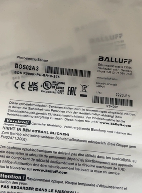 BALLUFF巴鲁夫BOS02A3BOS R090议价