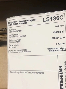 HEIDENHAIN(海德汉)编码器磁性光栅尺LS186C-0140mm ID336963-37