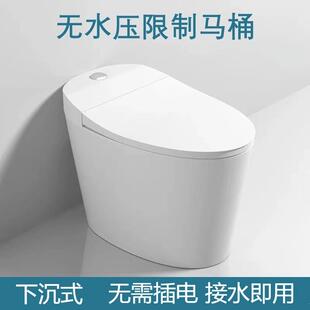 马桶下层水箱坐便器卫生间虹吸式 新款 抽水家用小户型防臭缓降静音