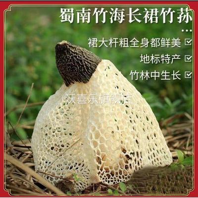 四川宜宾长宁特产长裙竹荪干货礼盒装竹荪鲜煲汤食材蜀南竹海竹荪