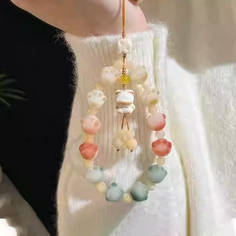 【普陀山正品】菩提猫爪手机链