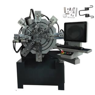 CNC数控无凸轮弹簧机双拉直行异形簧汽车配件工艺品3d折弯机