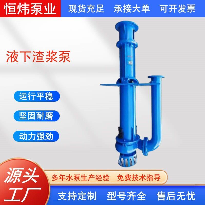 恒炜泵业YZ液下级铬合金渣浆泵免维护立式抽砂泵池塘清淤耐磨
