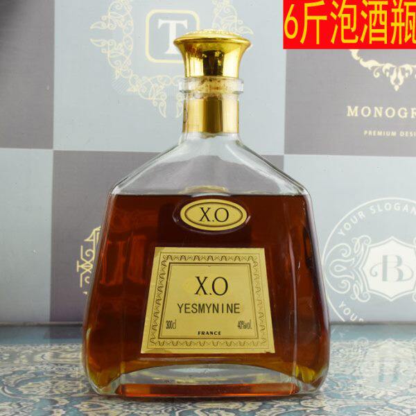 3L洋酒瓶泡酒瓶6斤空酒瓶泡酒瓶玻璃酒瓶装饰品大酒瓶酒柜摆件
