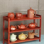 茶具置物架多宝阁实木中式 博古架多层壶架茶杯收纳架紫砂壶摆放架