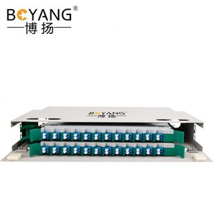 24口48芯ODF光纤配线架 LC单模双工推拉式 子框 体满配 单元 博扬