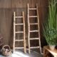 白桦木梯子装 饰布置 饰摆件树枝橱窗阳台户外花园庭院园艺幼儿园装