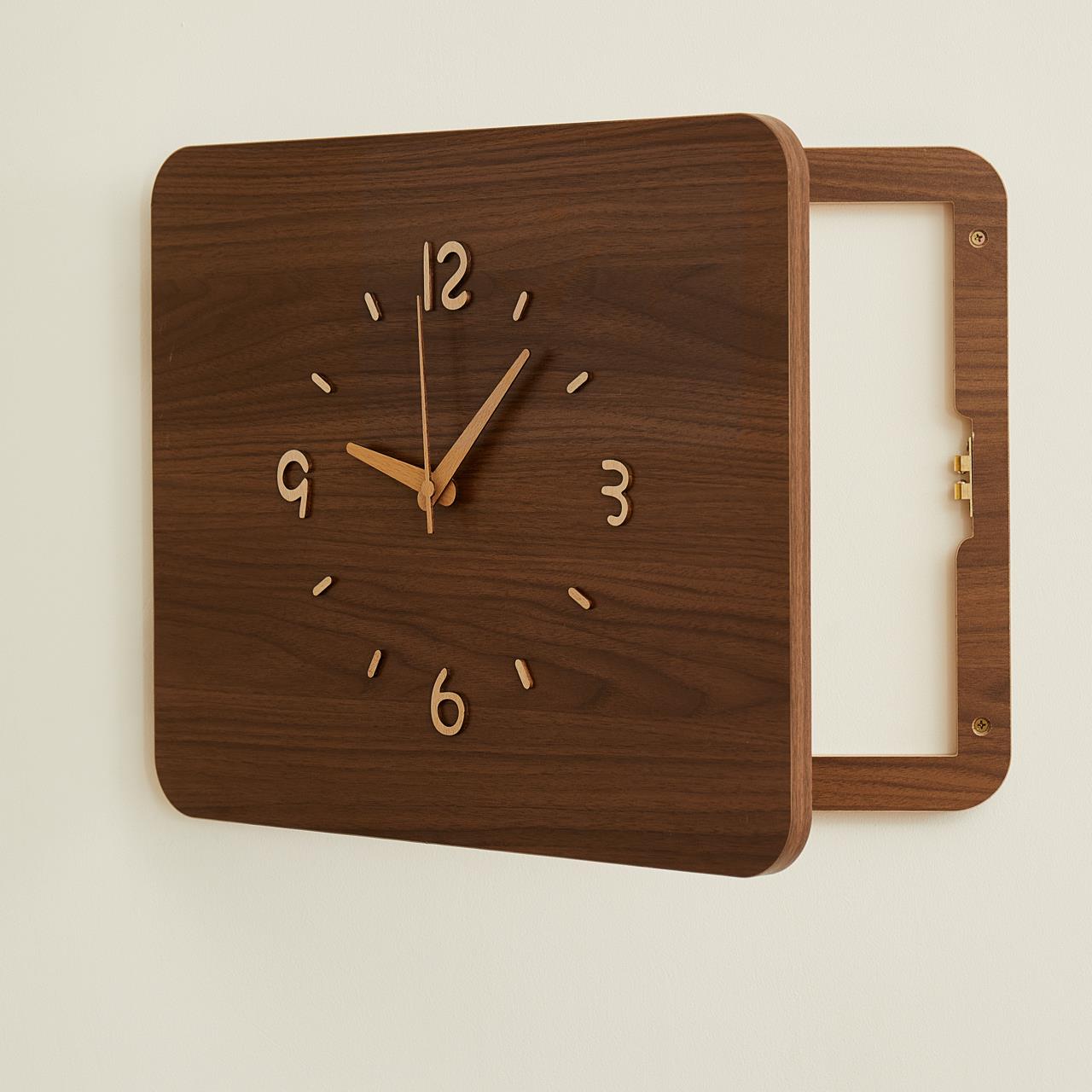 电表箱装饰画2025新款带钟表挂钟挂画电闸配电箱盒遮挡时钟免打孔