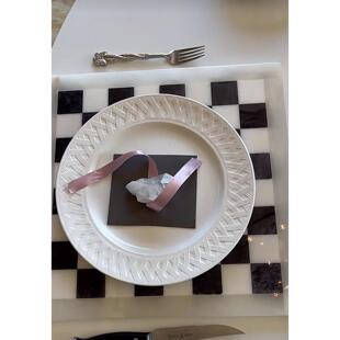 天然大理石餐垫薄款隔热垫可叠加餐桌垫锅垫子杯垫防烫家用北欧