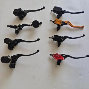 地平线150跑车前上刹车泵宝雕小忍者双R2350摩托刹车上泵牛角把手