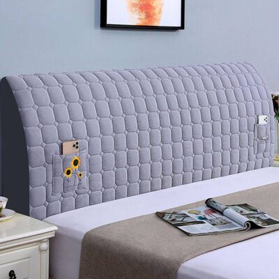 床头套罩全包靠背保护套软包木皮1.5m1.81.91米防尘罩