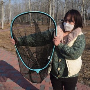 大物抄网头青草鱼加深网兜防挂钩加宽铝框大物巨物网兜大抄网头