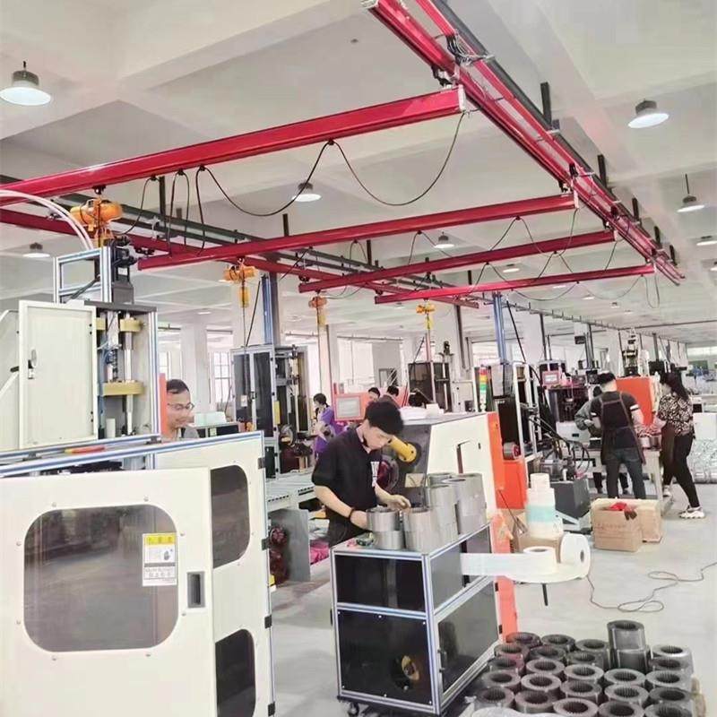 龙门式KBK柔性桁架轨道起重机悬挂铝导轨行车升降吊具厂房安装