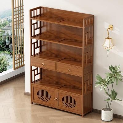 茶柜置物架茶室新中式博古架摆件收纳柜茶叶架子展示柜杯架茶具架