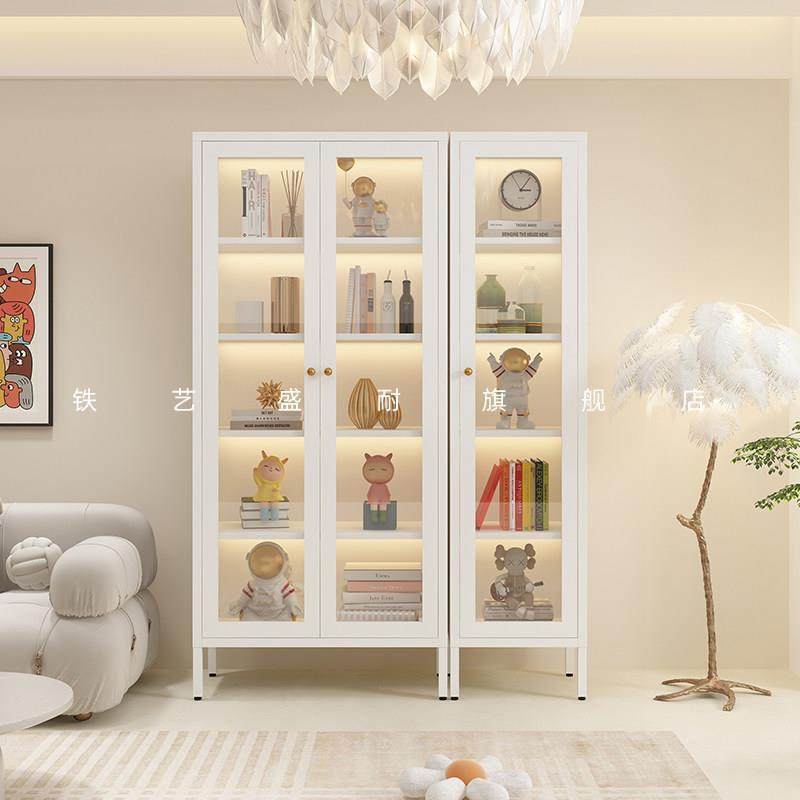 防尘儿童书柜带玻璃门简约现代书架置物架落地家用客厅柜子储物柜,住宅家具,书架,淘宝优惠券,粉丝福利购,淘宝优惠卷
