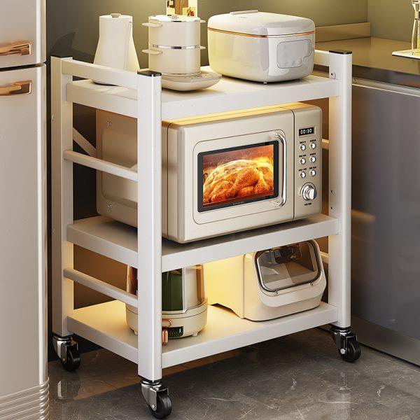 多层锅架微波炉置物架多功能家用电饭煲厨房烤箱收纳架落地帅子仕