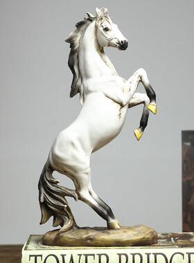 马摆件马到成功雕塑办公室书架装饰品家居工艺品书房酒柜小摆设