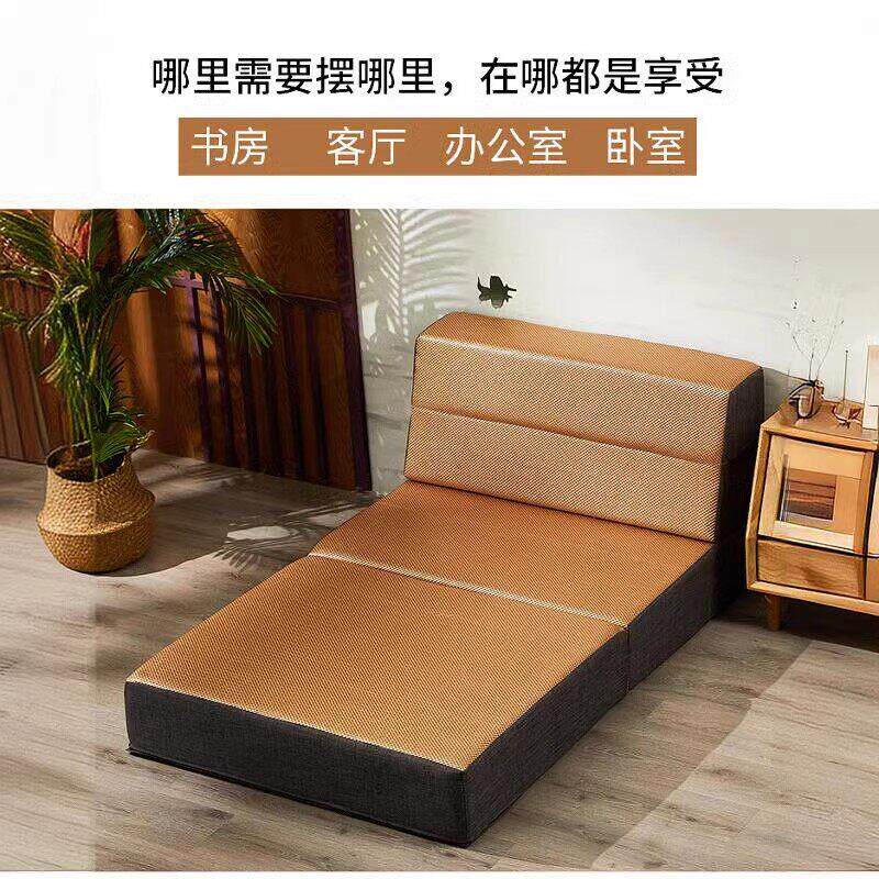 夏天凉席榻榻米海绵床垫地垫可折叠午睡垫防潮地舖垫沙发床垫定制