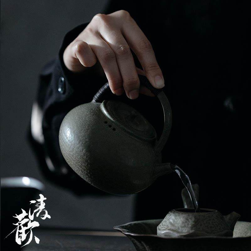 清欢丨全手工陶壶手工藤编提梁炉 电陶烧水壶煮茶壶家用茶道配件,餐饮具,茶壶,淘宝优惠券,粉丝福利购,淘宝优惠卷