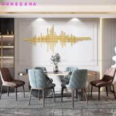 现代轻奢不锈钢墙饰客厅背景墙装 饰品酒店餐厅艺术壁挂样板间壁饰