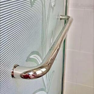 加厚304不锈钢浴室玻璃门拉手淋浴房门把手卫生间推拉移门440孔距