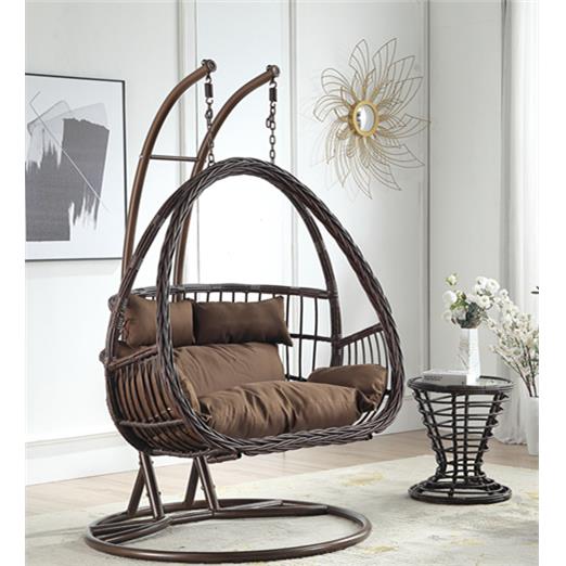 双人吊篮户外吊床藤椅阳台秋千吊椅铁艺家用摇篮椅室内摇摇椅躺椅