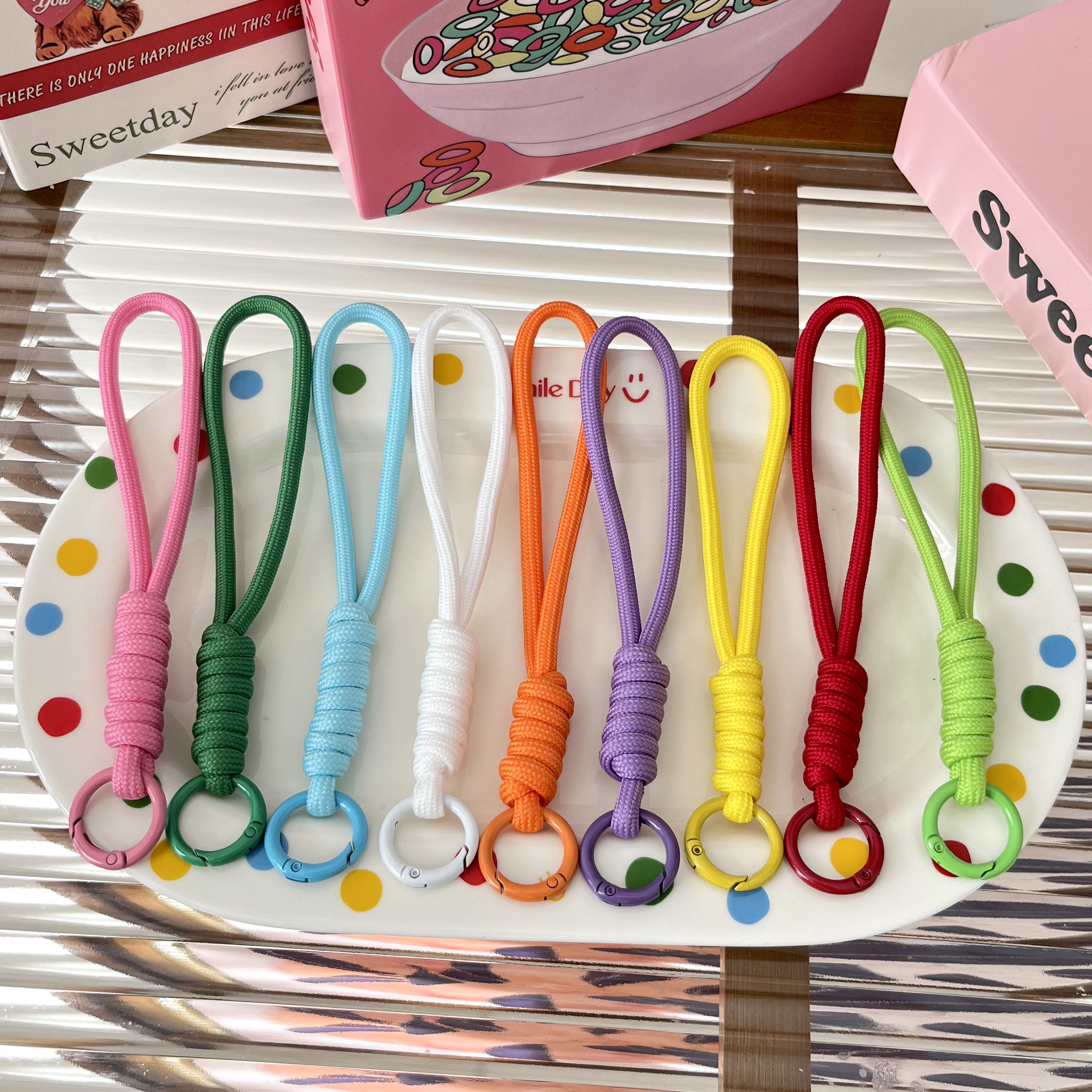 车挂diy配件泡泡玛特后视镜毛绒娃娃打结编织挂绳手机钥匙扣挂绳,3C数码配件,手机挂件/手机链,淘宝优惠券,粉丝福利购,淘宝优惠卷