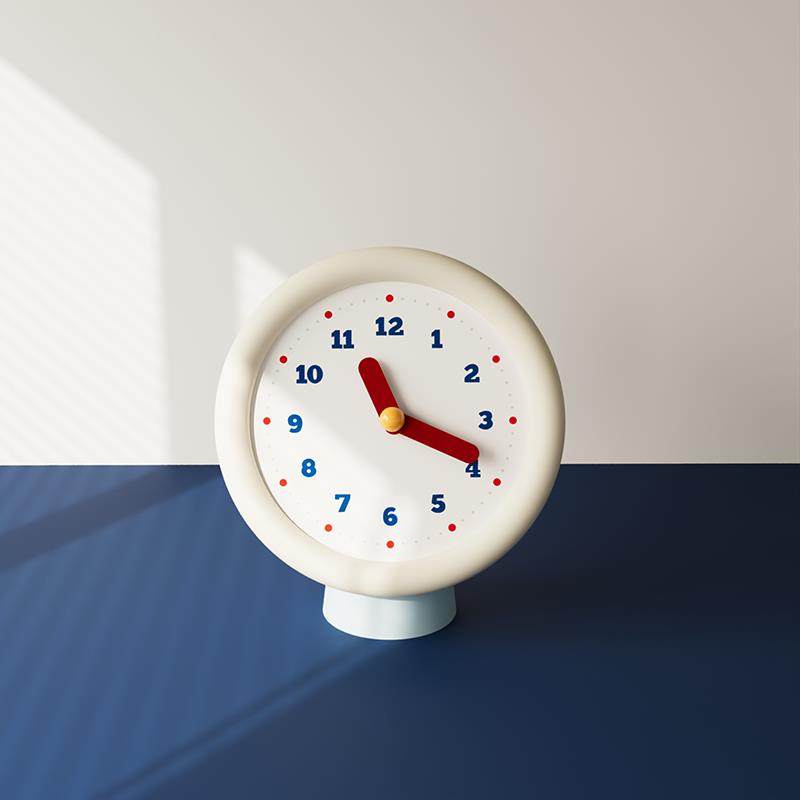 新款轻奢米白钟表时钟多巴胺个性复古座钟表挂静音家用客厅摆钟,家居饰品,挂钟,淘宝优惠券,粉丝福利购,淘宝优惠卷