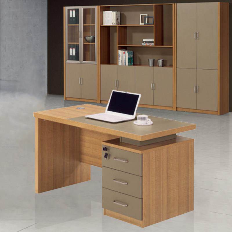 办公桌单人1.34米办公人员电脑桌和椅子组合简单的现代家庭桌面