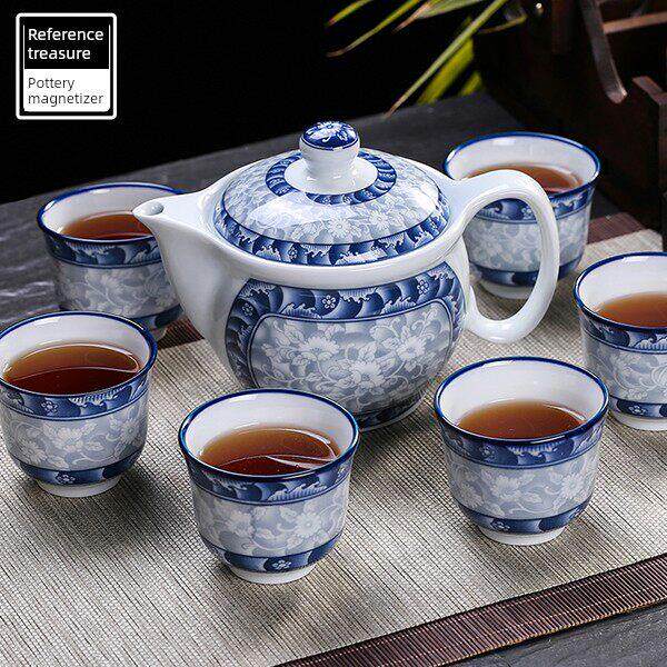 参宝陶瓷器釉下彩青花瓷西施泡茶壶 过滤冷水壶茶具