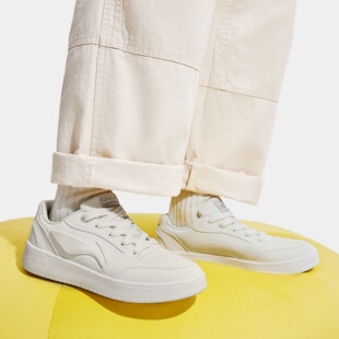 秋季 男鞋 新款 百搭低帮耐磨小白鞋 男 李宁元 学生运动休闲鞋 宝V3板鞋