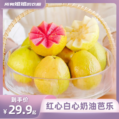 红白芭乐白心红心奶油芭乐