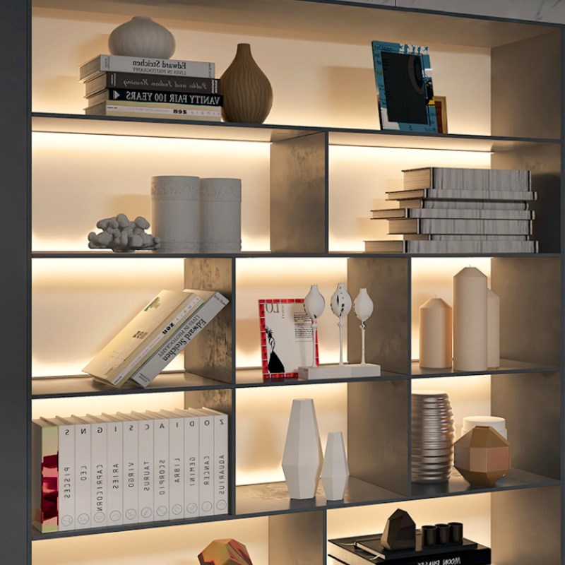 220V层板灯带嵌入式L灯条led双面发光卡槽18MM酒柜衣柜隔板橱柜灯