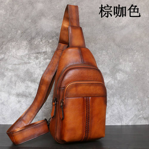 真皮胸包男士单肩斜挎包