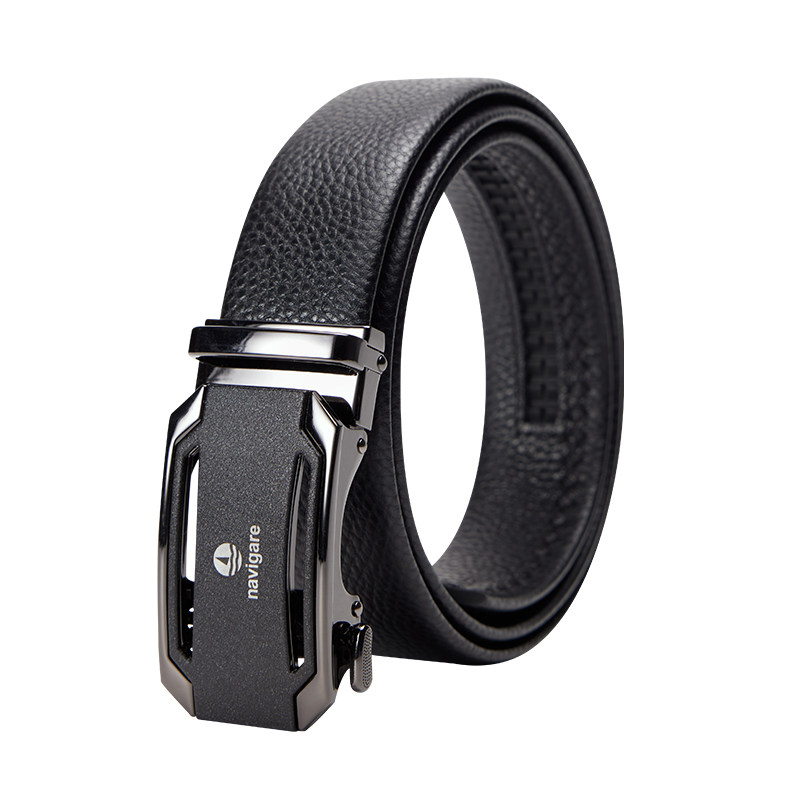 navigare意大利小帆船皮带男士真皮自动扣腰带商务休闲百搭牛
