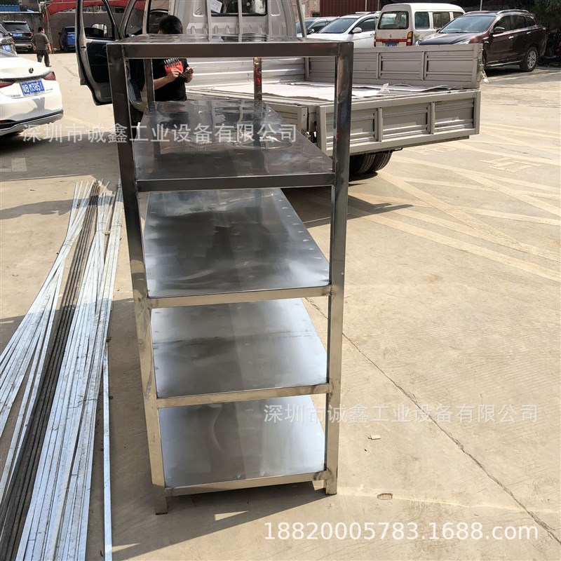 304不锈钢货架仓储无尘车间物料防尘货架四层多层工厂不锈钢架子
