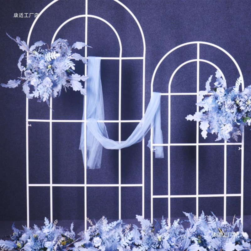 婚庆道具花田喜事展架花门结婚拱门婚庆铁艺架子婚礼场景布置屏风