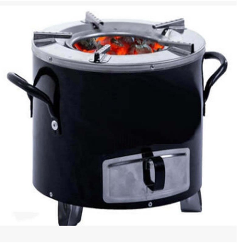 不锈钢家用柴火炉出口非洲一体式多用燃料炉烤炉做饭炉具现货