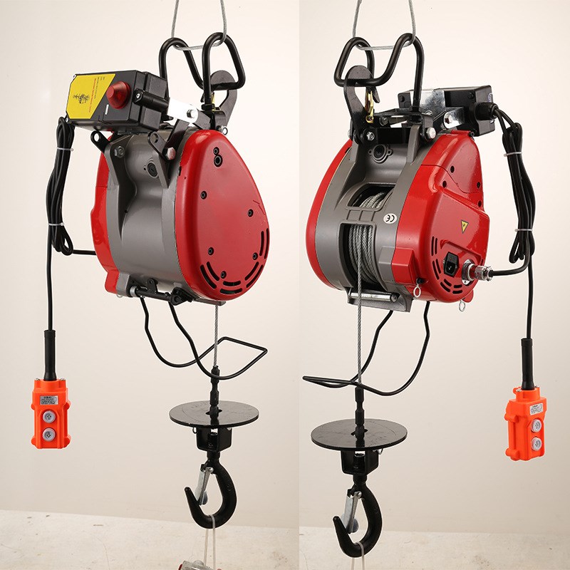 220V电压悬挂式钢丝绳小金刚电动葫芦轻便式工程提升机卷扬机